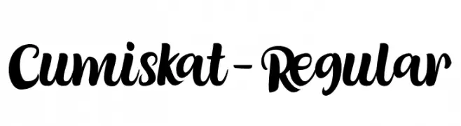Cumiskat-Regular  Frei Schriftart Herunterladen