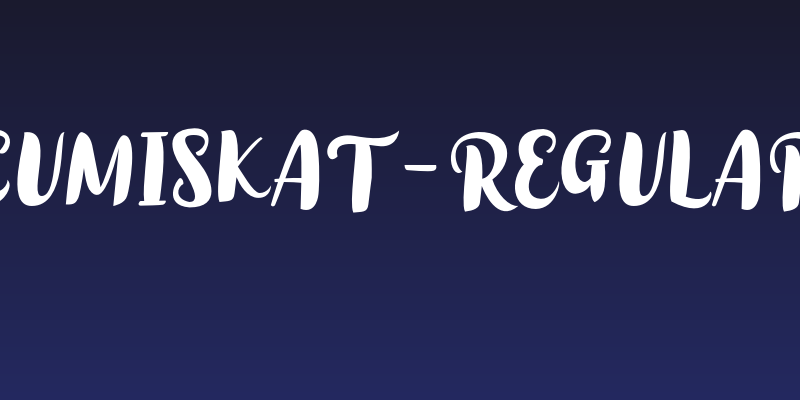 Cumiskat-Regular Social Header