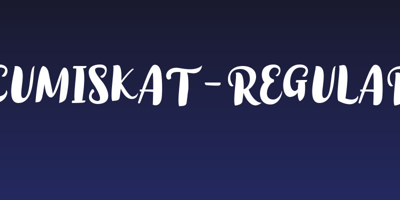 Cumiskat-Regular Social Header
