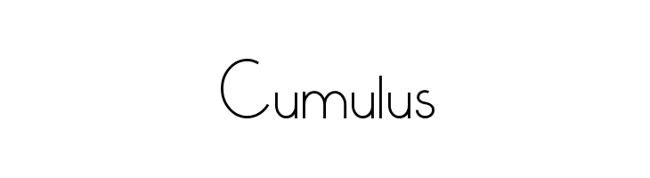 Cumulus Font