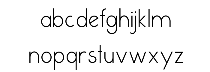 Cumulus Font LOWERCASE