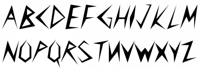 CuneiFont Regular Schriftart Groß