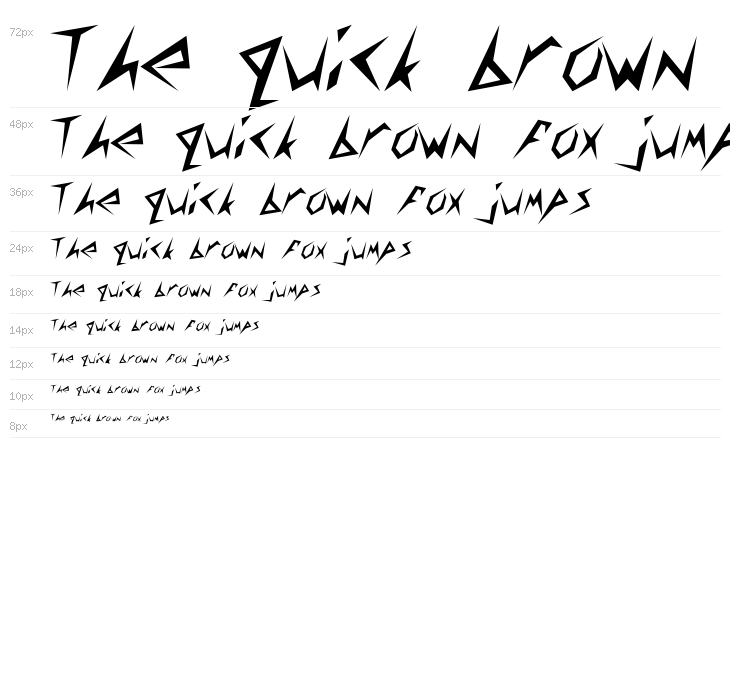 CuneiFont Regular Waterfall