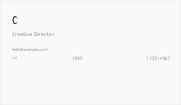 Cuneiform Business Card