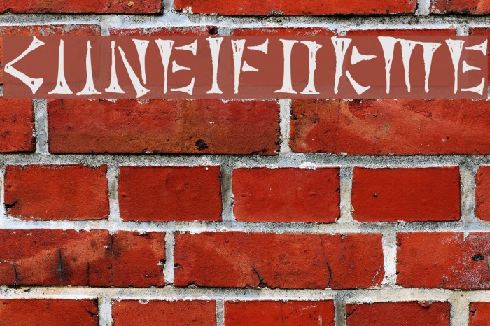 Cuneiforme Font examples