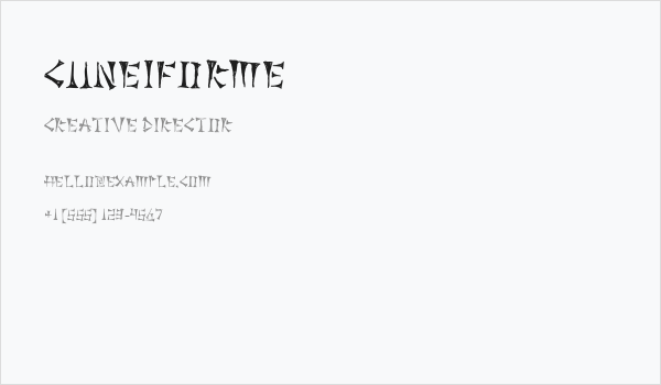 Cuneiforme Business Card