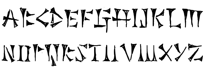 Cuneiforme Font LOWERCASE