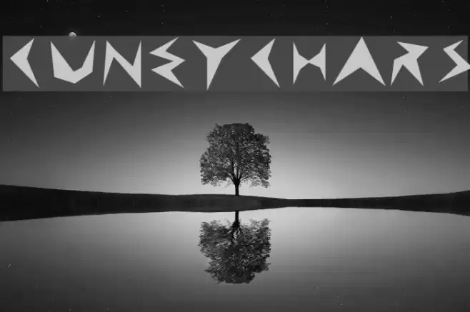 CuneyChars Font examples