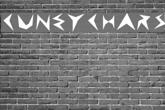 CuneyChars Font examples