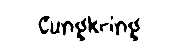 Cungkring  font caratteri gratis