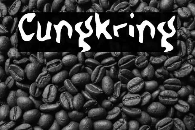 Cungkring Font examples