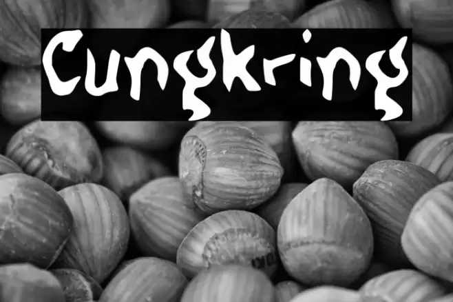 Cungkring Font examples