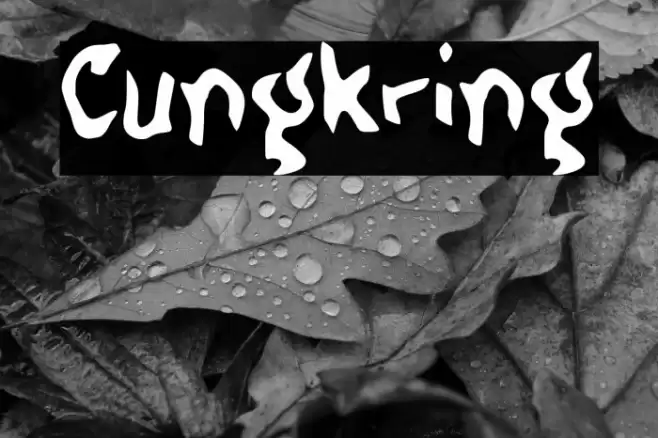 Cungkring Font examples