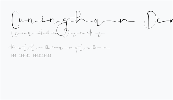 Cuningham Demo Business Card