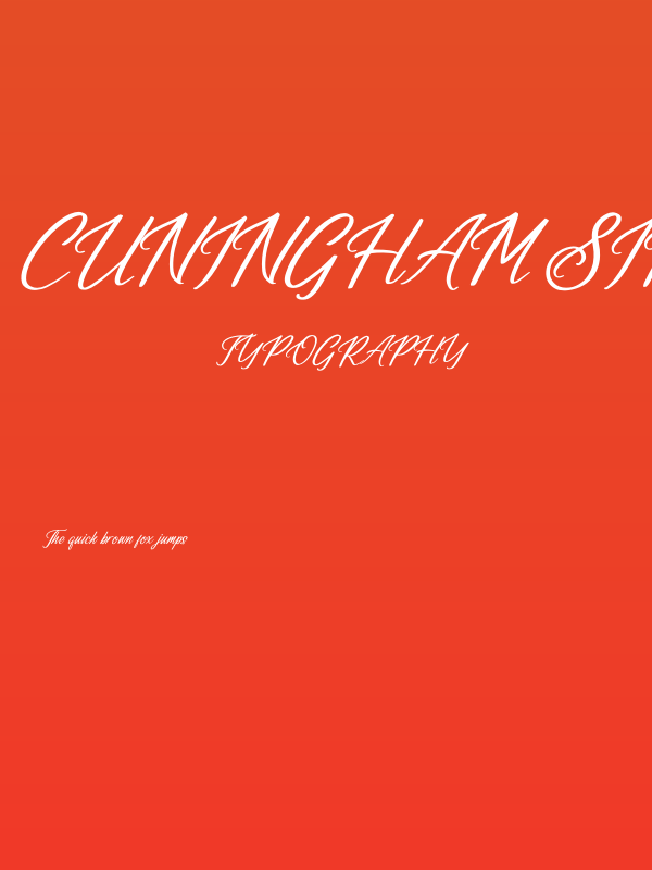 Cuningham Singleton Italic Poster