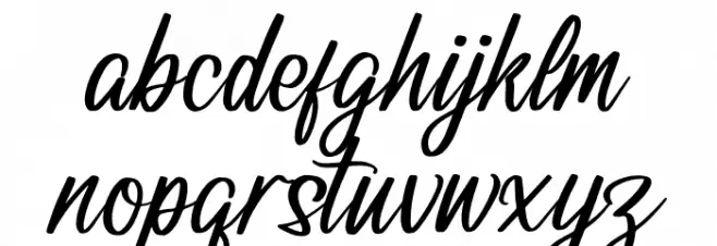 Cuningham Singleton Font LOWERCASE