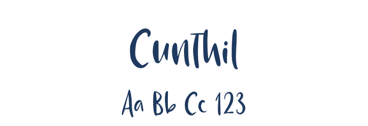 Cunthil Font Preview