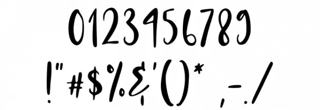Cunthil フォント その他の文字