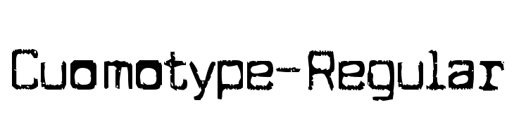Cuomotype-Regular  font caratteri gratis