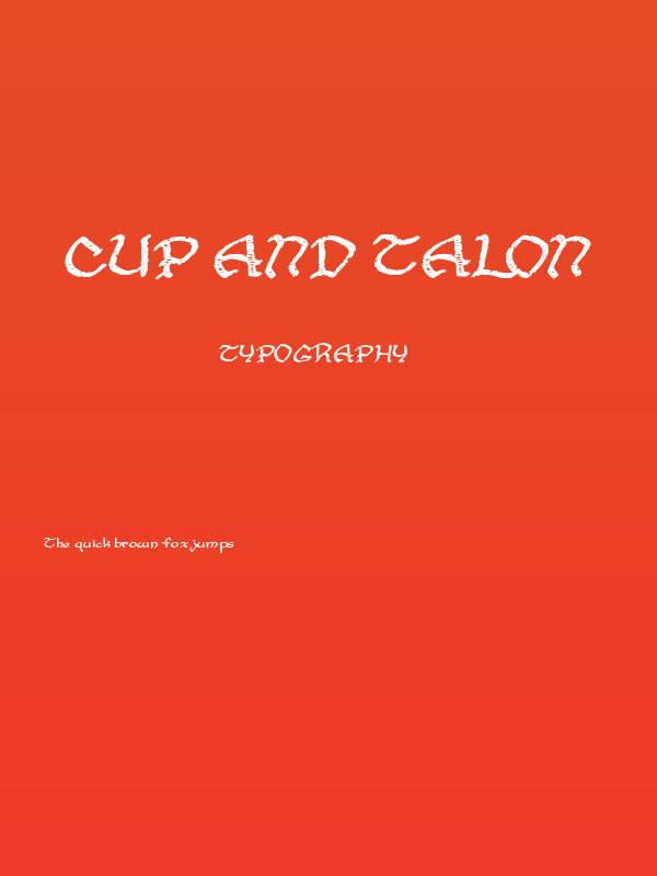 Cup and Talon Poster