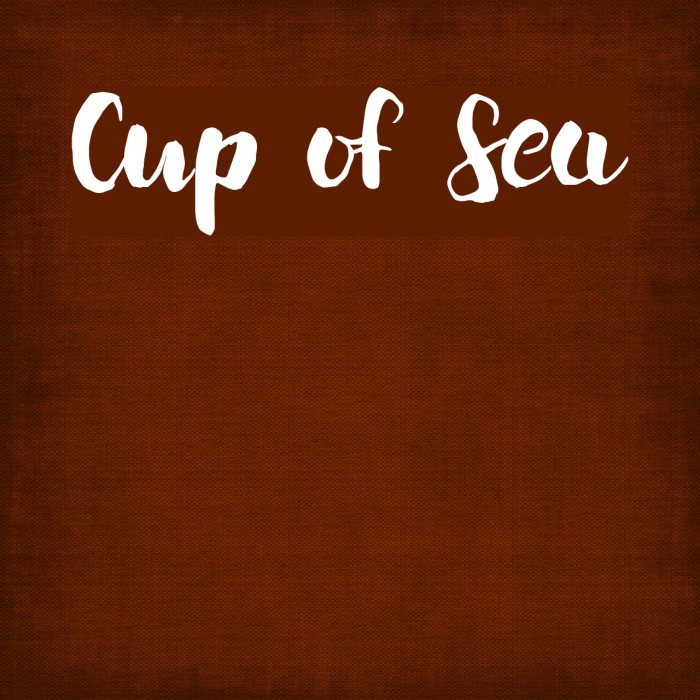 Cup of Sea Font examples