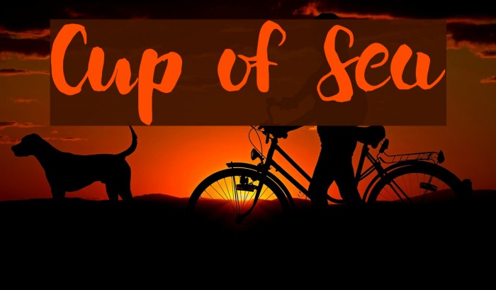 Cup of Sea Font examples