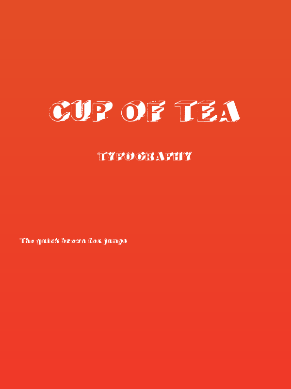 Cup of tea Poster