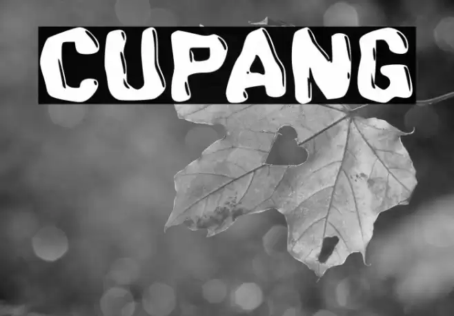 Cupang Font examples