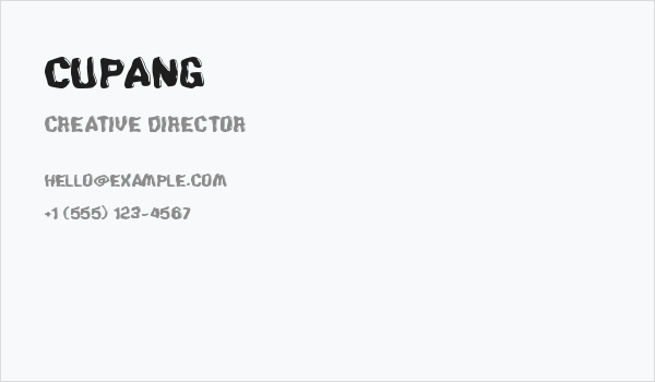 Cupang Business Card
