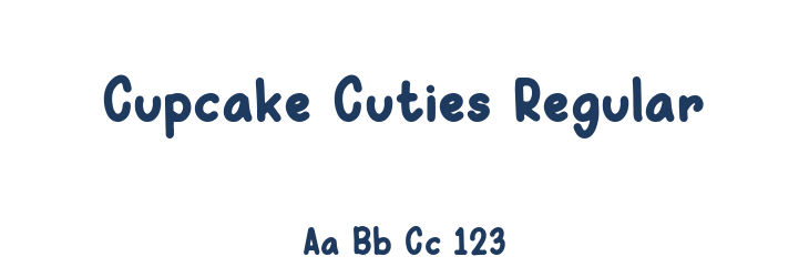 Cupcake Cuties Regular Font Preview