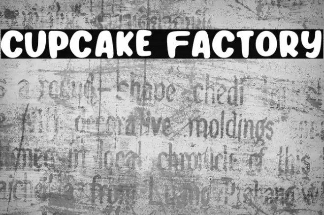 Cupcake Factory Fonte examples