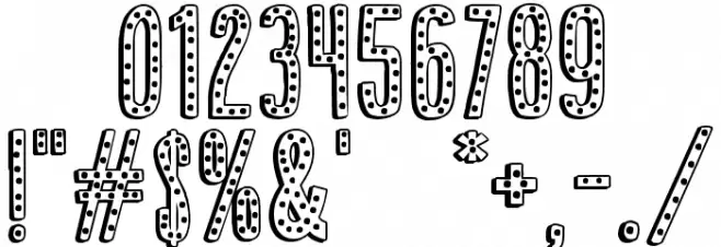 Cupcake Movie Font OTHER CHARS