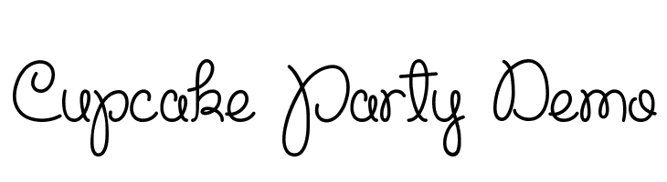 Cupcake Party Demo  Frei Schriftart Herunterladen