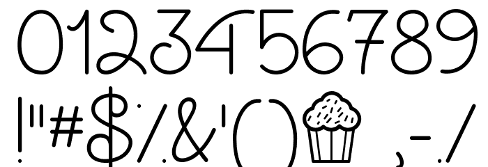 Cupcake Party Demo Font OTHER CHARS
