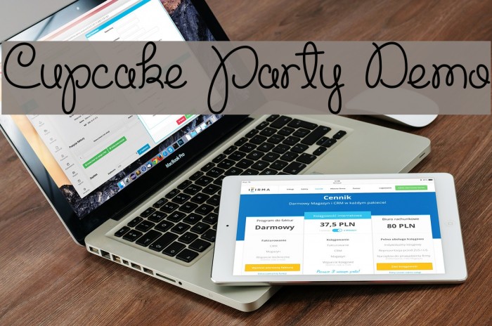 Cupcake Party Demo Font examples