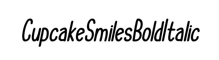 Cupcake Smiles Bold Italic  Frei Schriftart Herunterladen