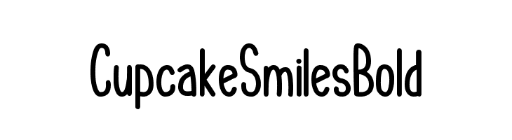 Cupcake Smiles Bold  Frei Schriftart Herunterladen