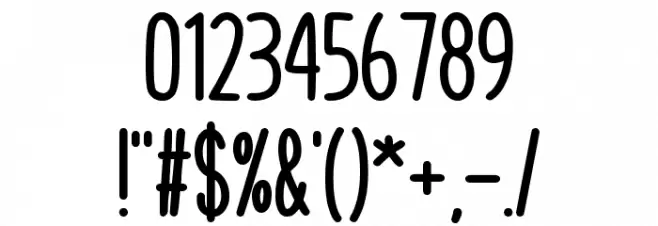 Cupcake Smiles Bold Font OTHER CHARS