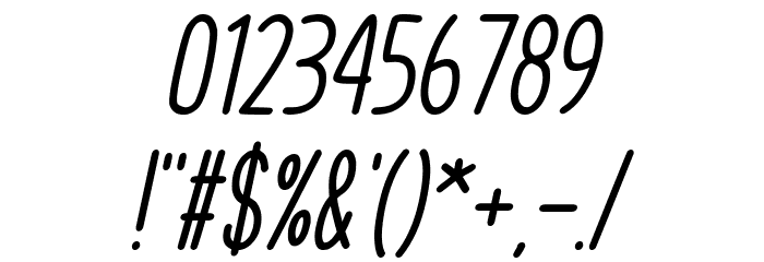 Cupcake Smiles Italic Font OTHER CHARS