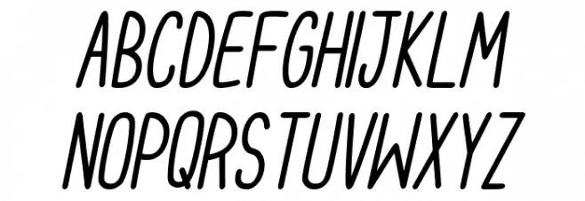 Cupcake Smiles Italic Font Litere mari