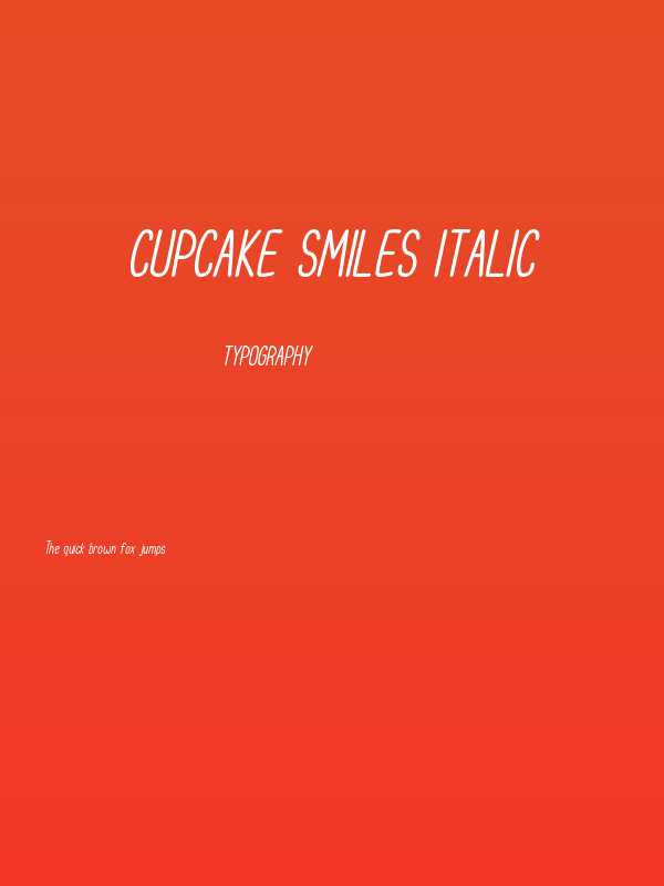 Cupcake Smiles Italic Poster