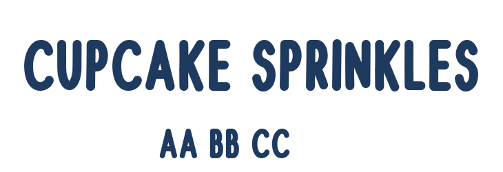 Cupcake Sprinkles Font Preview