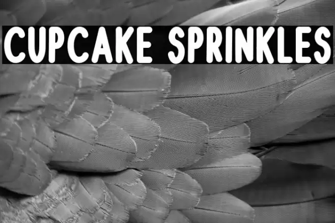 Cupcake Sprinkles Schriftart examples