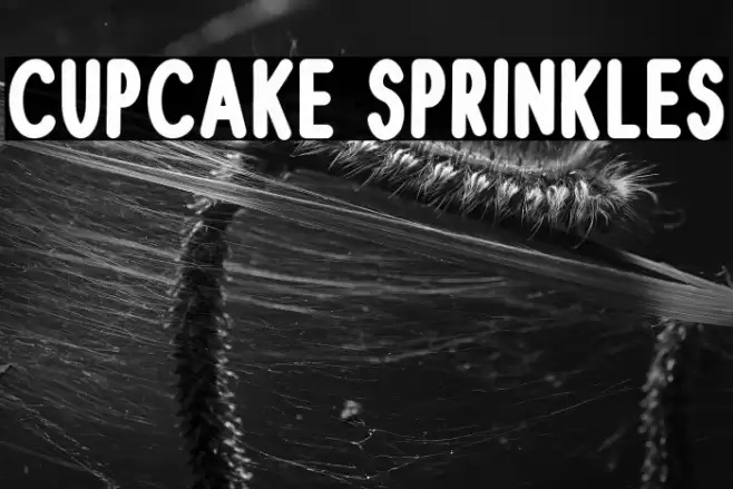 Cupcake Sprinkles Schriftart examples