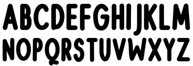 Cupcake Sprinkles Schriftart Kleinbuchstaben