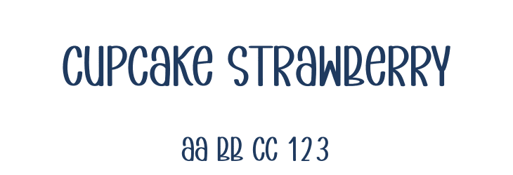 Cupcake Strawberry Font Preview