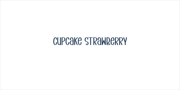 Cupcake Strawberry Logo
