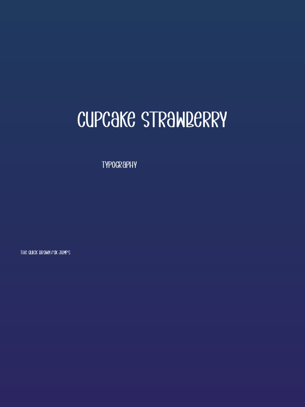 Cupcake Strawberry Poster