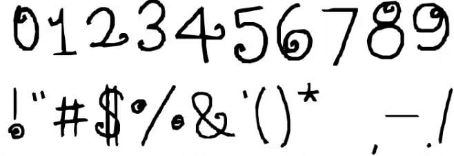 Cupcake Font OTHER CHARS