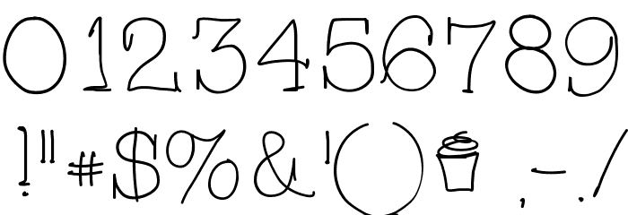 CupcakeFont Font OTHER CHARS